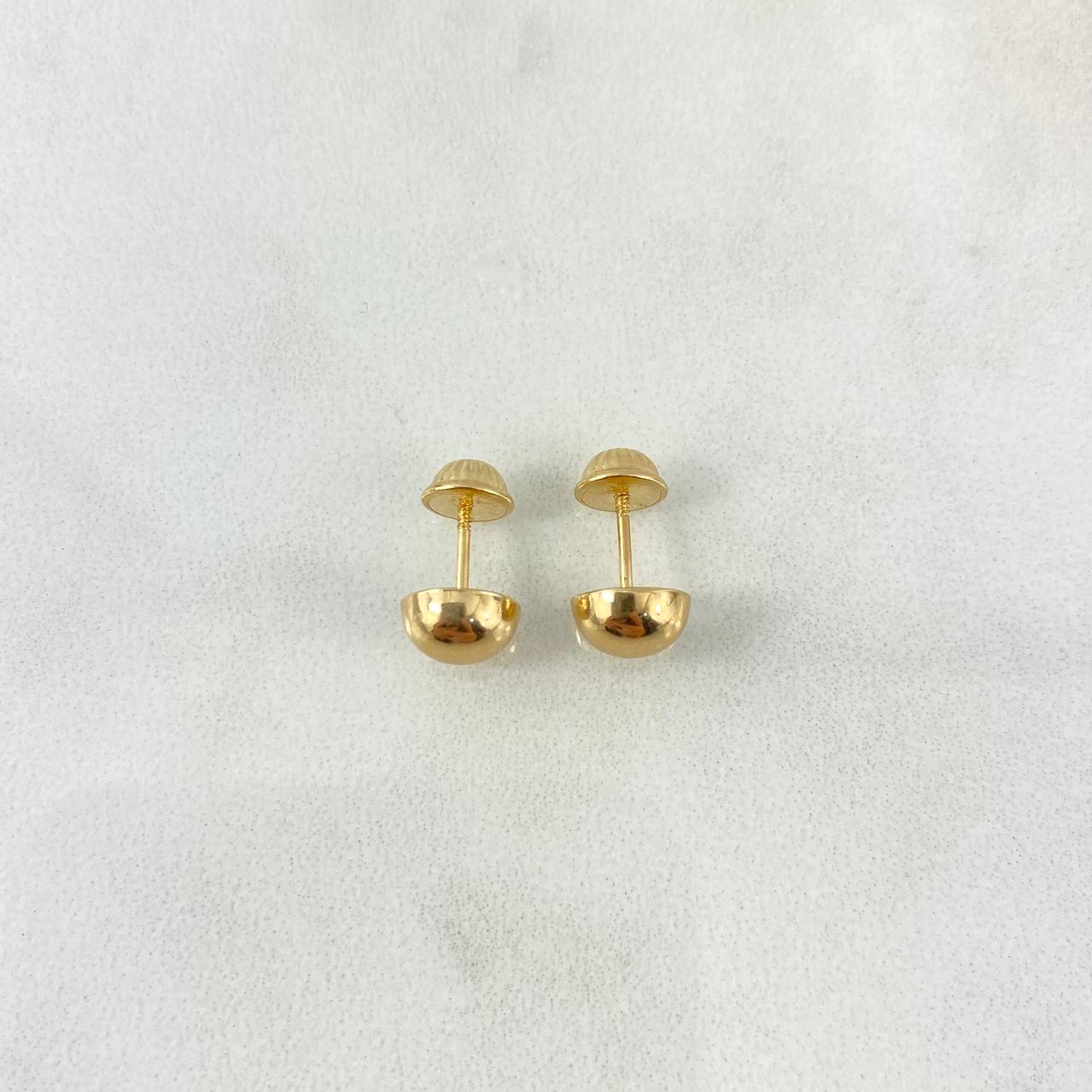 Topos Media Bola 7mm 0.65gr Lisa Oro Amarillo