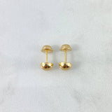 Topos Media Bola 6mm 0.6gr / Lisa Oro Amarillo ©