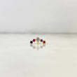 Piercing Arete Curvo 0.75gr / 0.7cm / Central Circones Colores Oro Amarillo (Joya) *
