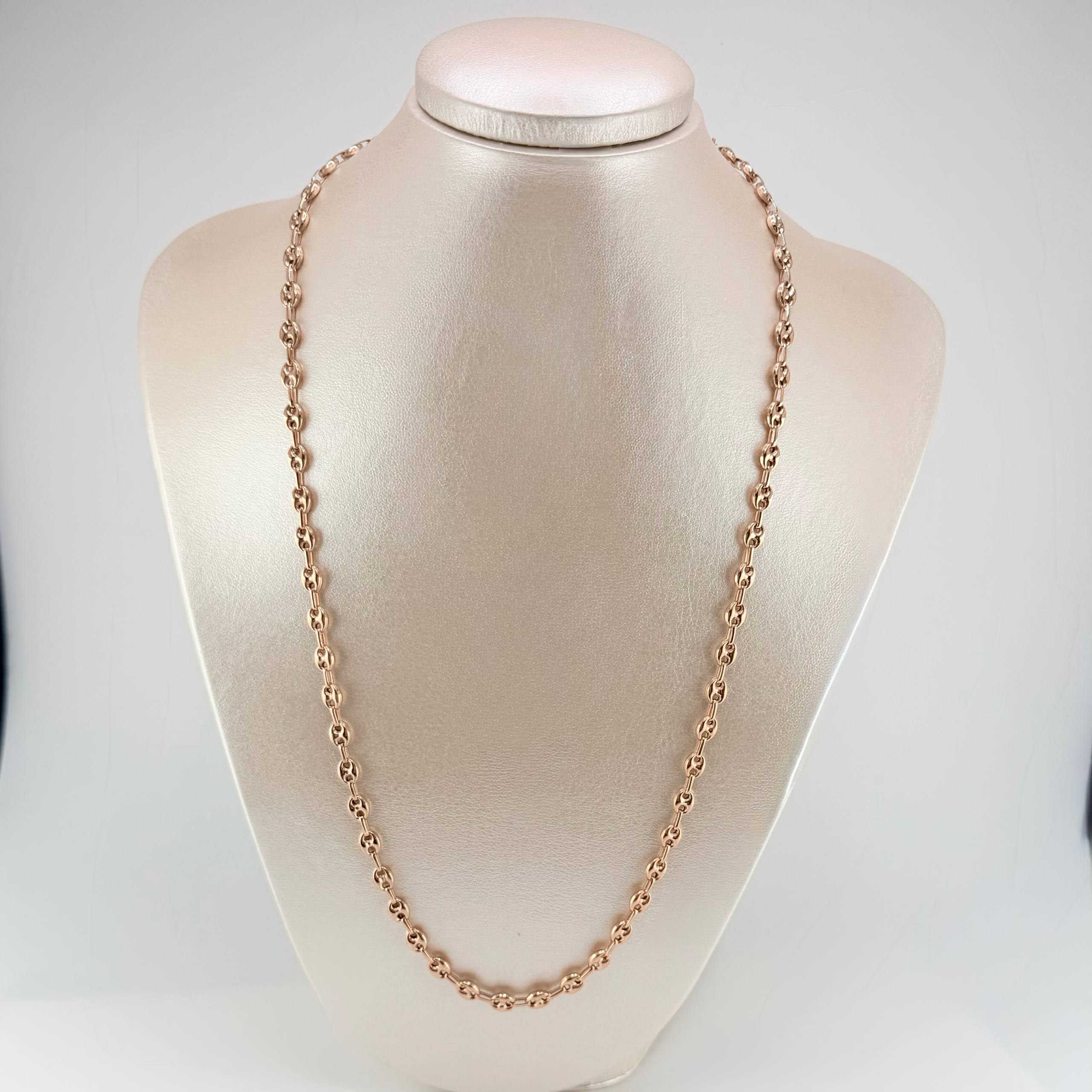 Cadena GC 8.3gr / 50cm-5.1mm Oro Rosa 18K