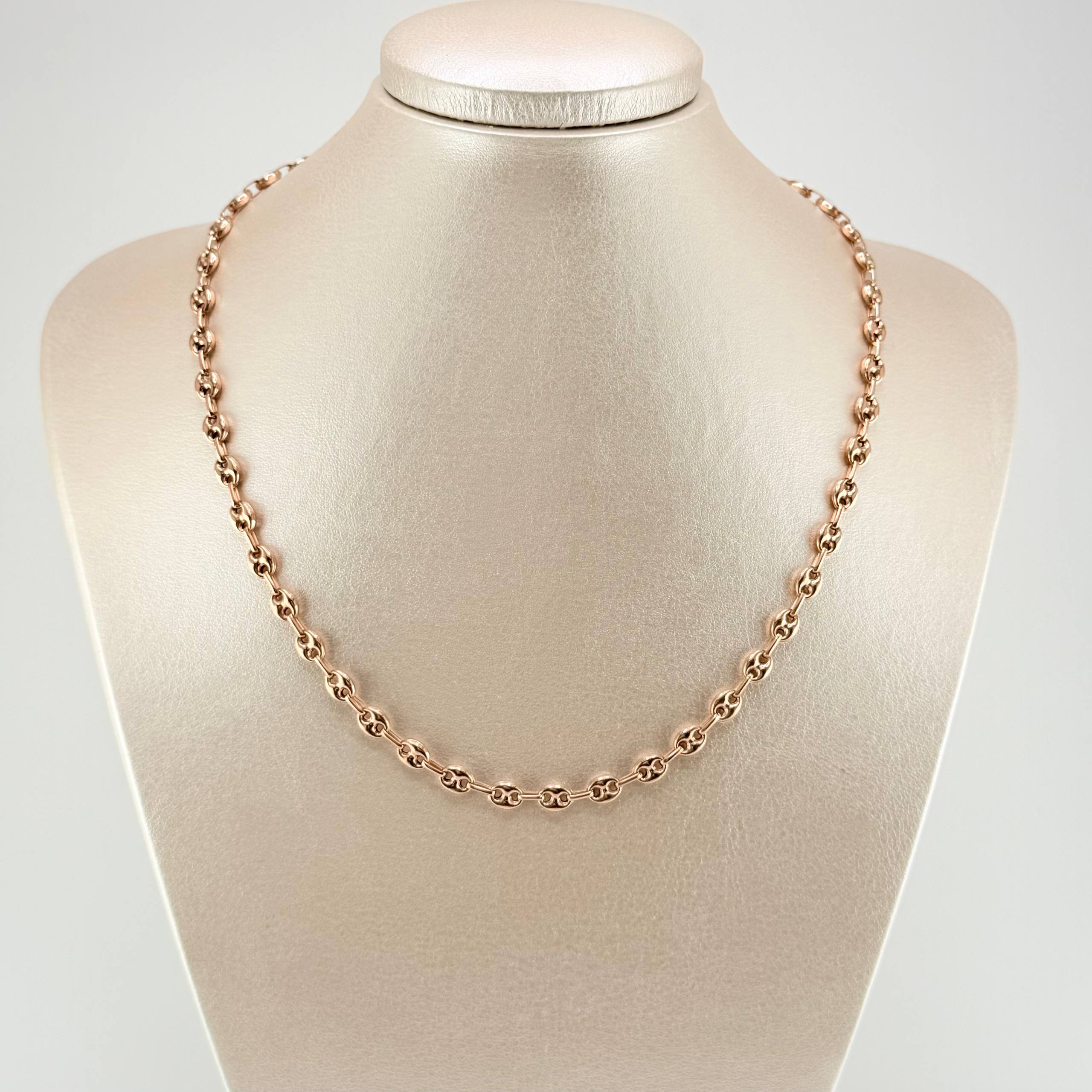 Cadena GC 7.55gr / 45cm-5.1mm Oro Rosa 18K