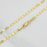 Cadena Escalera Plana 2.3g / 45cm / 2.34mm Oro Amarillo 18K