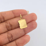 Dije Placa Pergamino 0.7gr / 2.3cm / Oro Amarillo 18K %