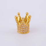 Herraje Corona 1.7g / 0.6cm Oro Amarillo 18K