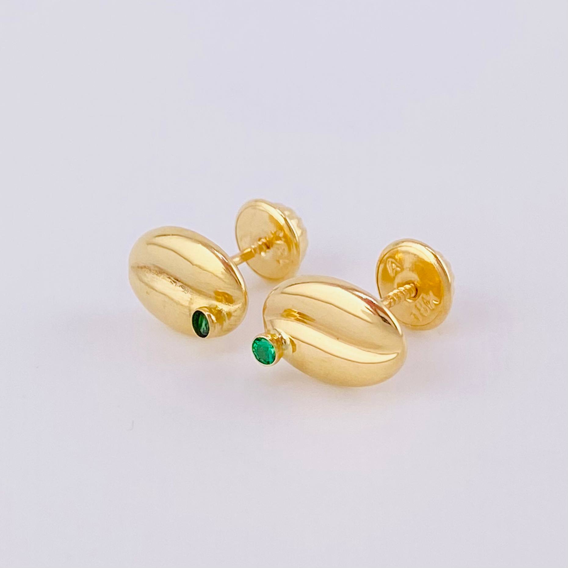 Topos Grano de Café 0.8g / 6.7mm Oro Amarillo 18K