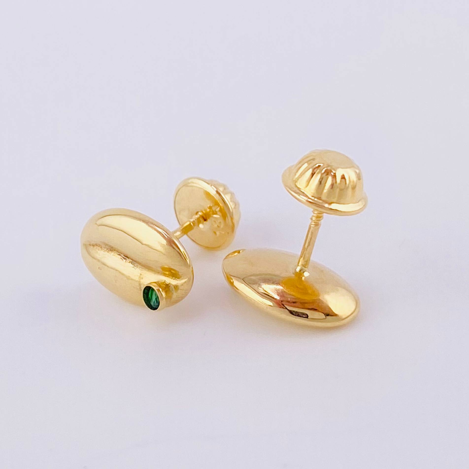 Topos Grano de Café 0.8g / 6.7mm Oro Amarillo 18K