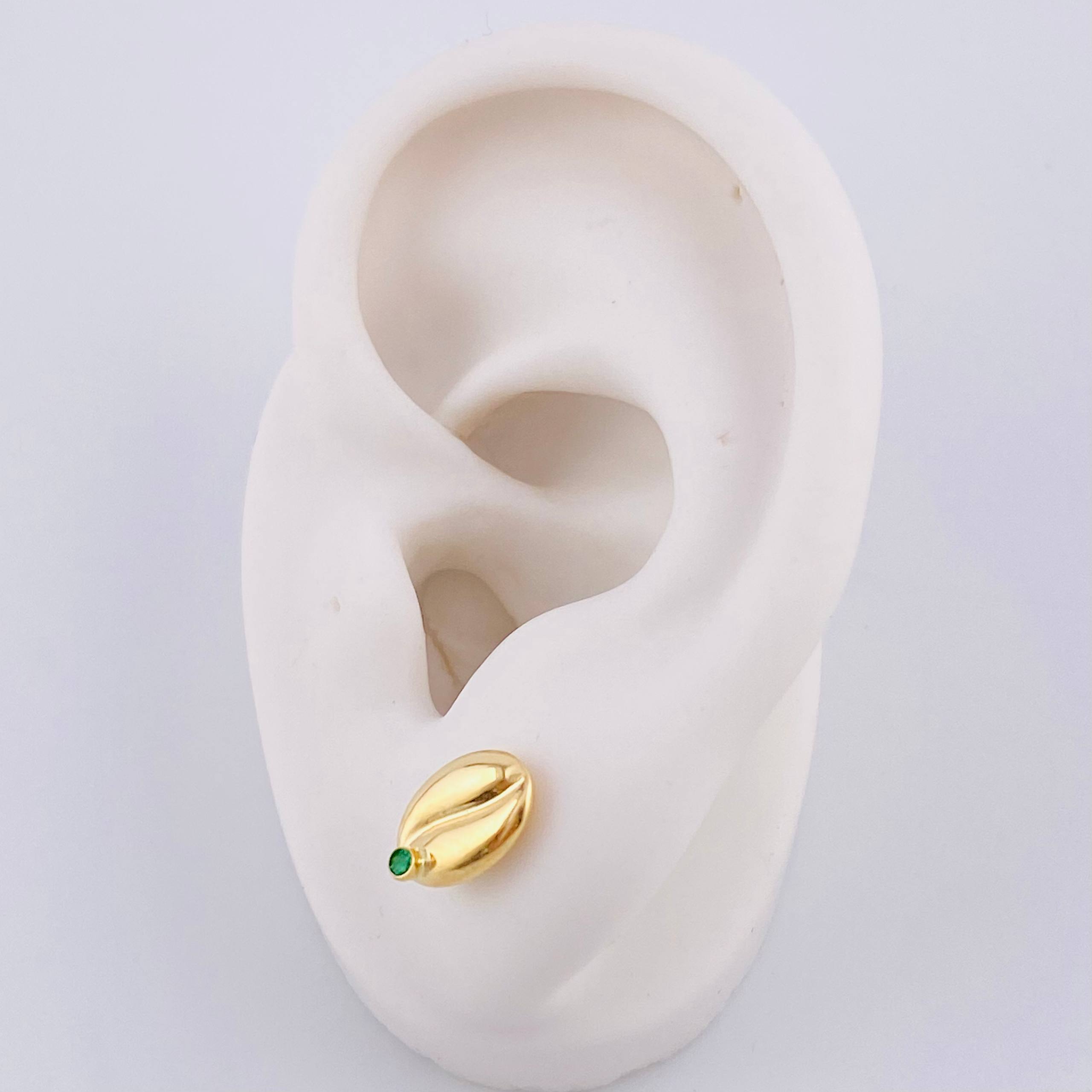 Topos Grano de Café 0.8g / 6.7mm Oro Amarillo 18K