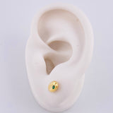 Topos Grano de Café 0.65g / 7.6mm Oro Amarillo 18K