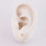 Piercing Topo Corazón 0.2g / 1cm Oro Amarillo 18K