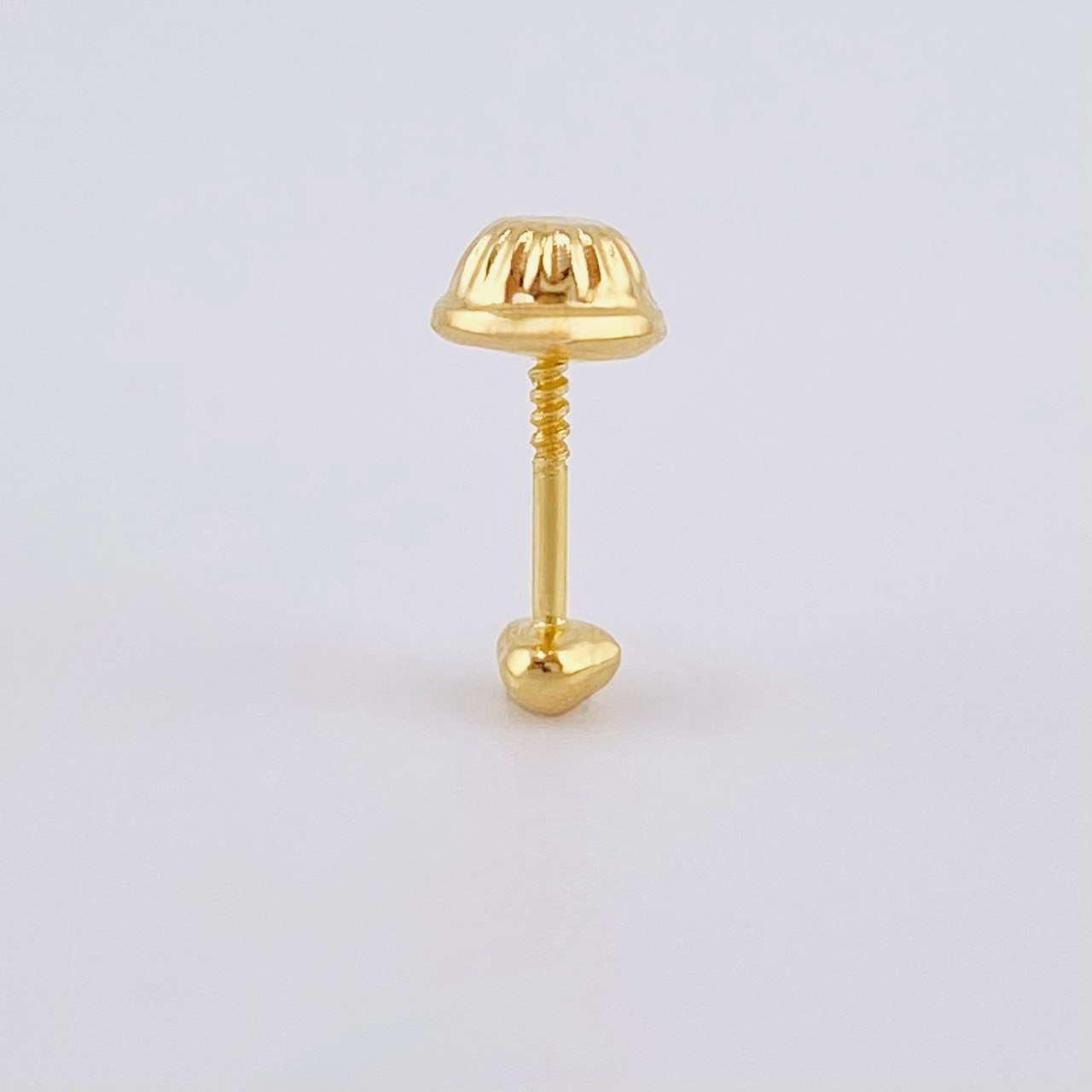 Piercing Topo Corazón 0.2g / 1cm Oro Amarillo 18K