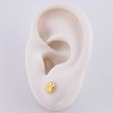 Topos Grano de Café 0.6g / 7.6mm Oro Amarillo 18K