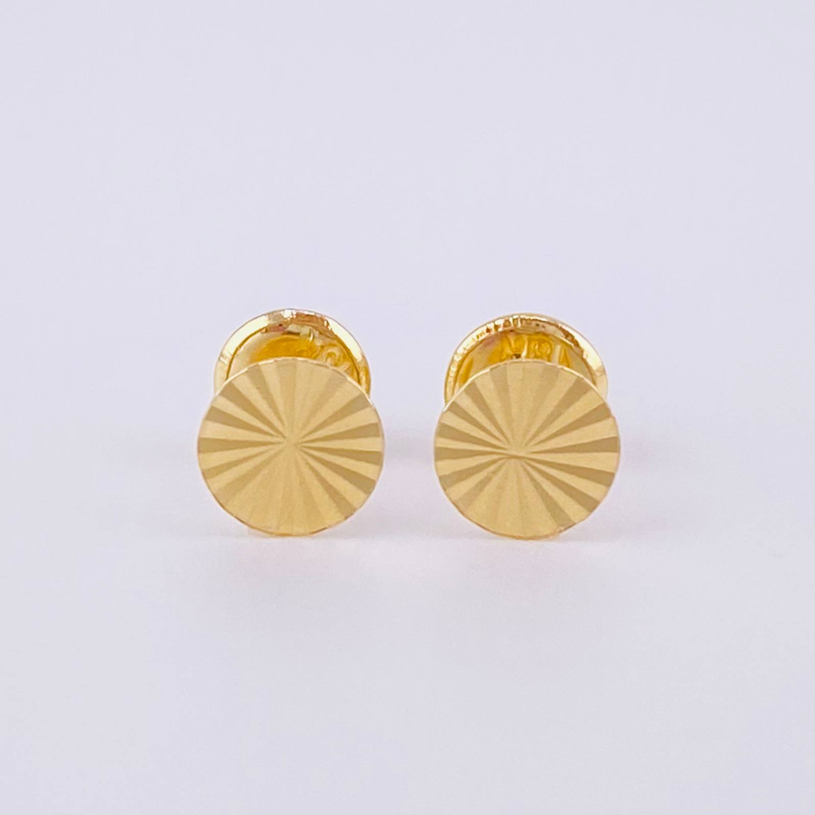 Topos Circulo Diamantado 0.5g / 5.2mm Oro Amarillo 18K