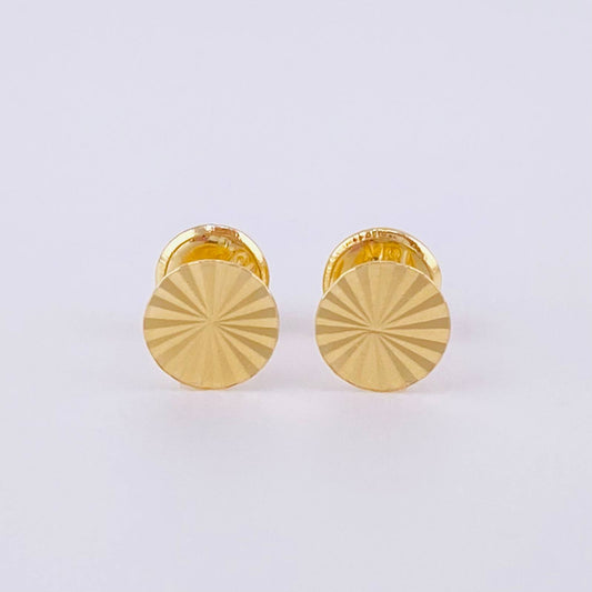 Topos Circulo Diamantado 0.5g / 5.2mm Oro Amarillo 18K
