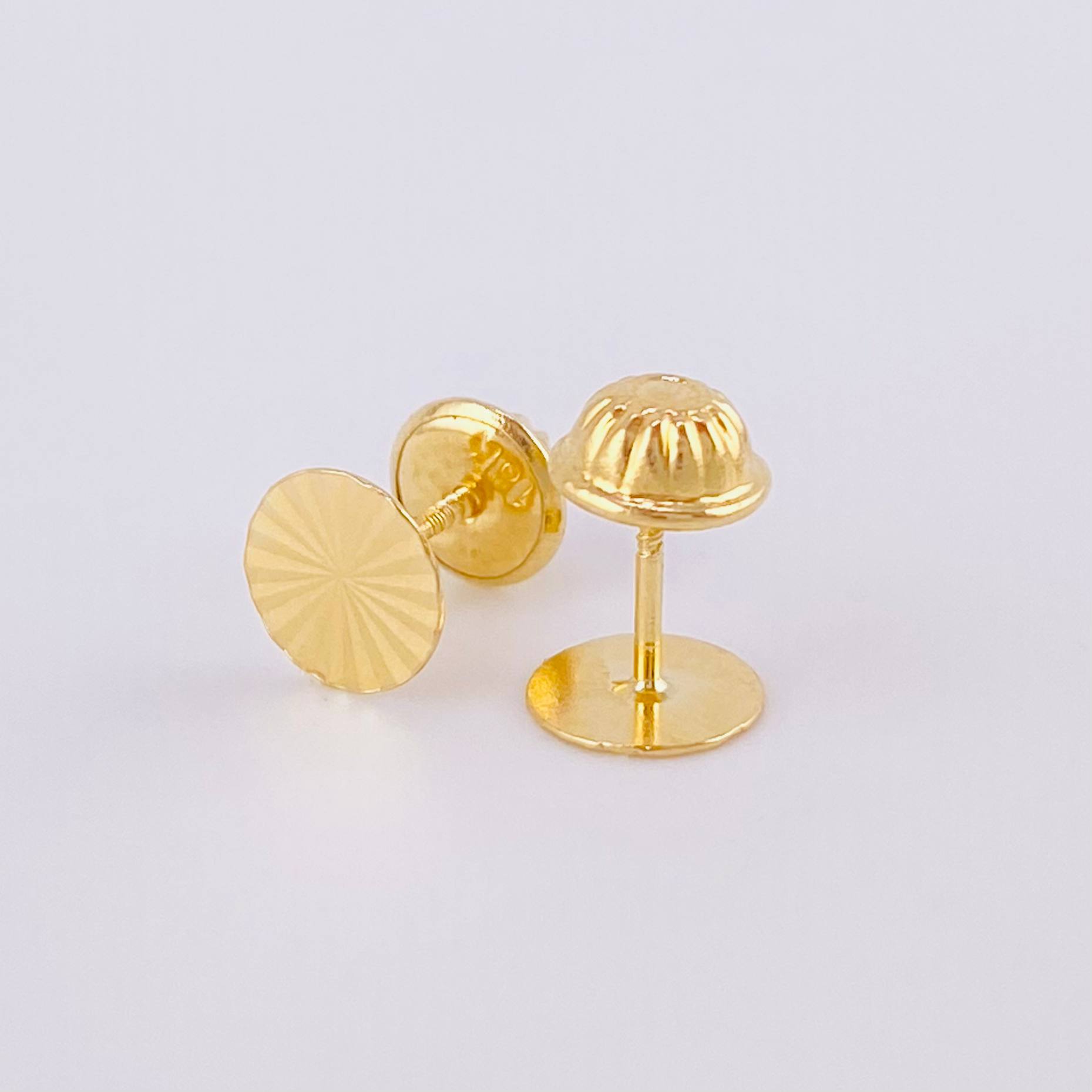 Topos Circulo Diamantado 0.5g / 5.2mm Oro Amarillo 18K
