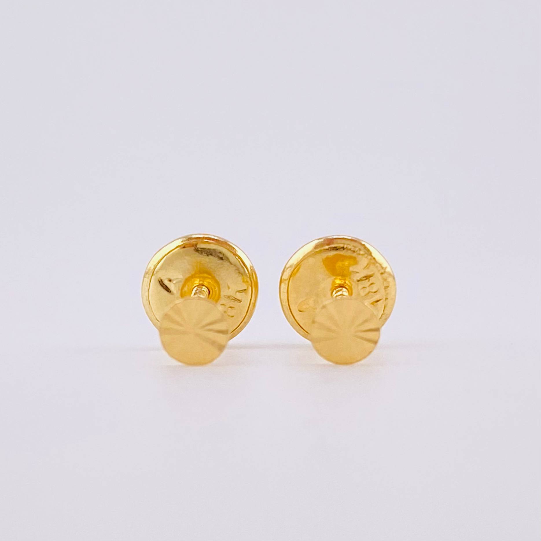 Topos Circulo Diamantado 0.4g / 4mm Oro Amarillo 18K