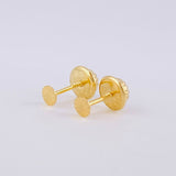 Topos Circulo Diamantado 0.4g / 4mm Oro Amarillo 18K