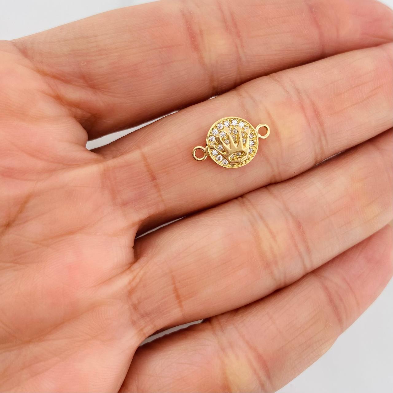 Herraje Corona 0.9g / 1.5cm Oro Amarillo 18K