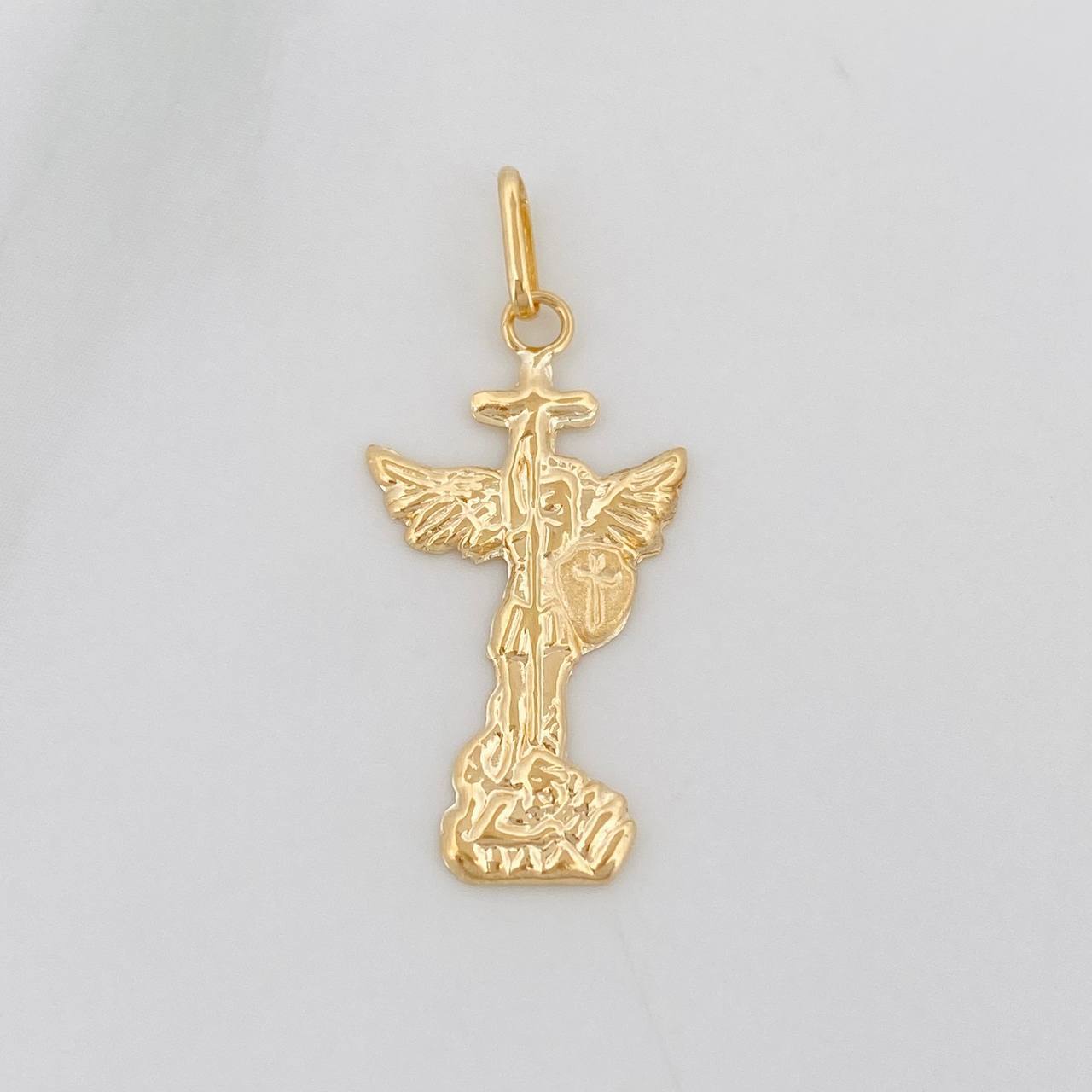 Dije San Miguel Arcangel 0.65g / 2.5cm Oro Amarillo 18K
