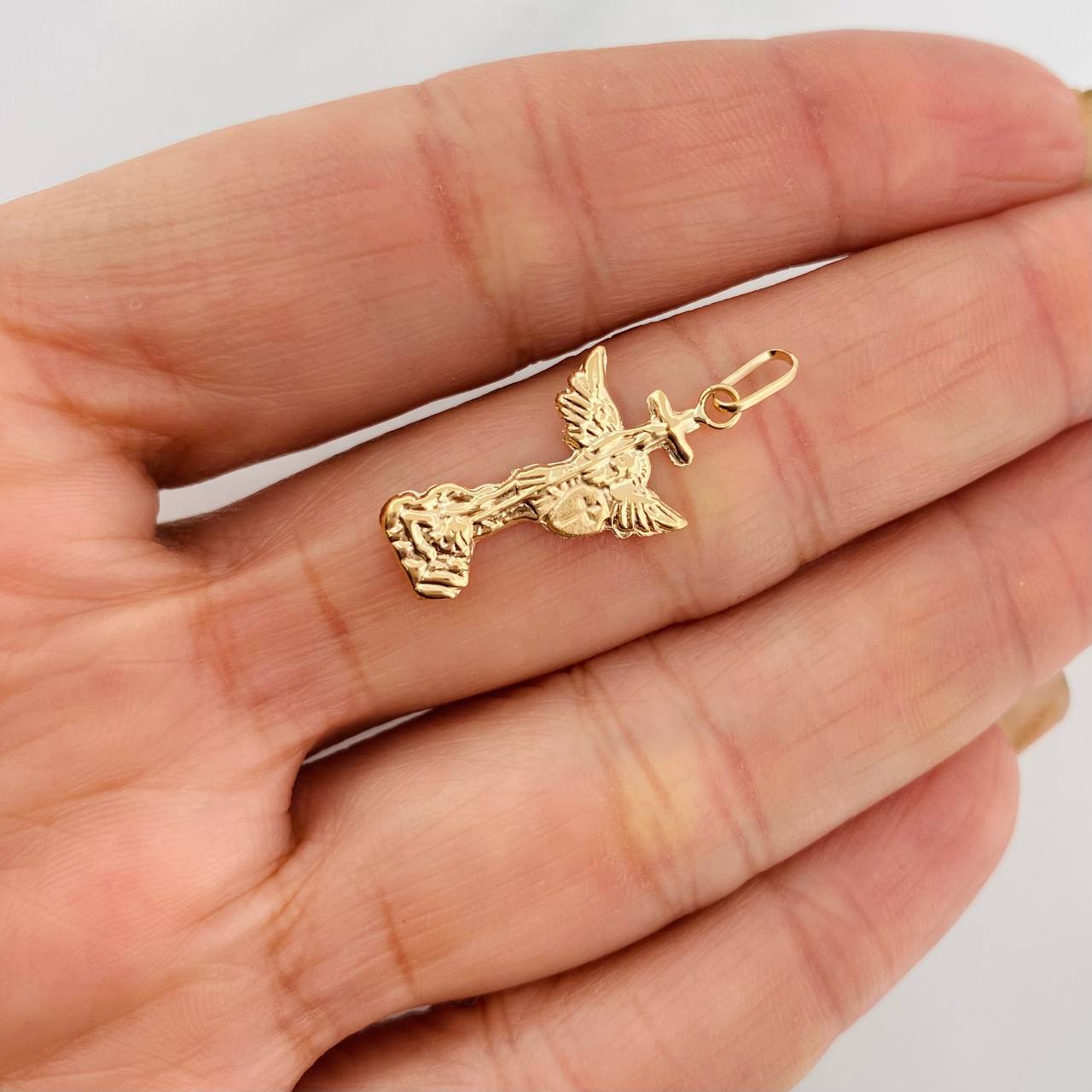 Dije San Miguel Arcangel 0.65g / 2.5cm Oro Amarillo 18K