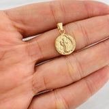 Dije San Benito 0.85g / 2.2cm Oro Amarillo 18K