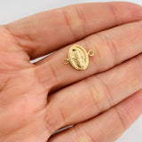 Herraje Virgen Milagrosa 0.55g / 1.5cm Oro Amarillo 18K