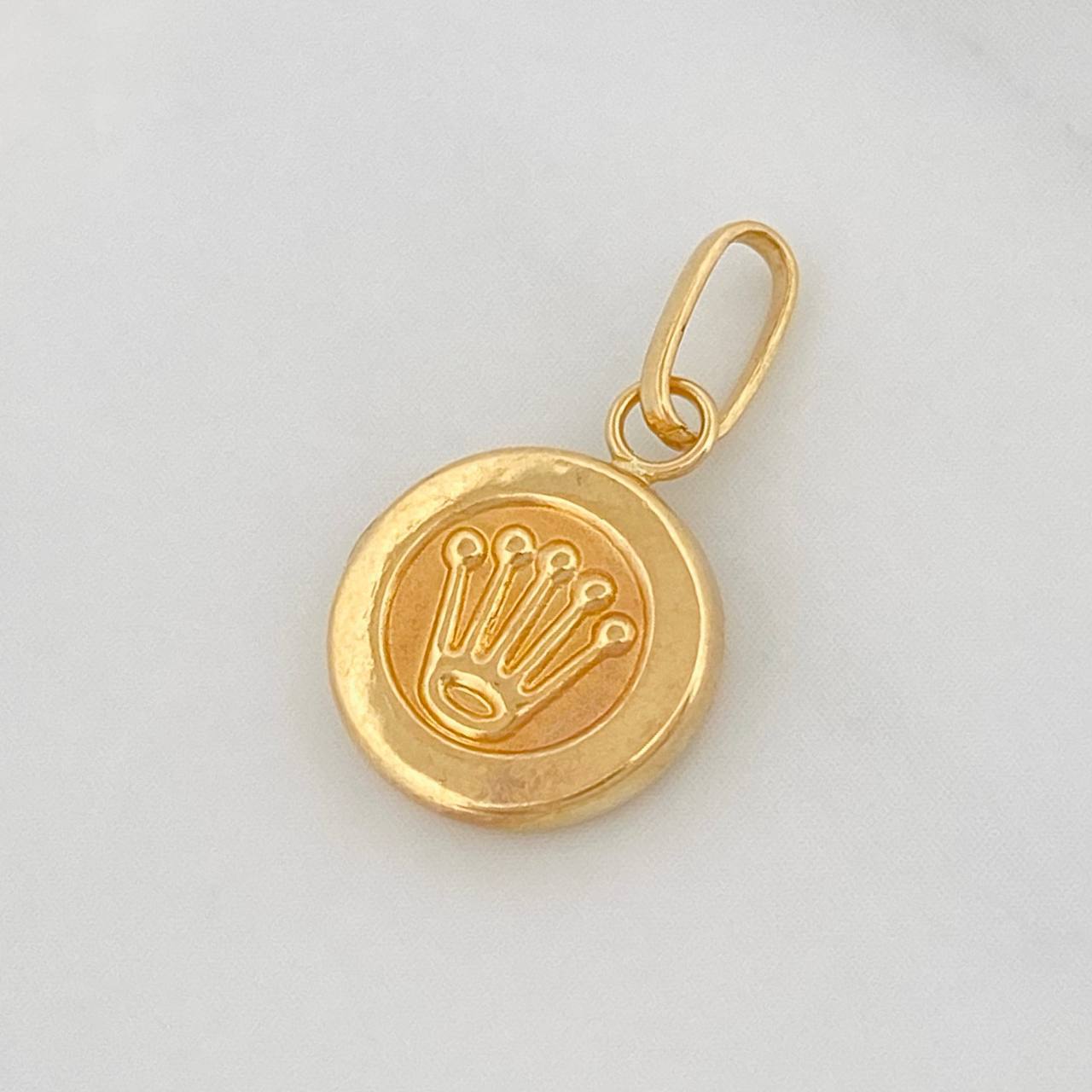 Dije Corona 0.95g / 2.2cm Oro Amarillo 18K