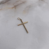 Dije Cruz 0.7gr / 3.5cm / Lisa Oro Amarillo