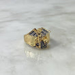 Anillo San Miguel Arcángel 12.25gr / T9 3/4 / Circones Blancos Negros Dos Oros Amarillo Blanco