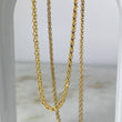 Cadena Espiga 3D 6.9gr / 60cm / 2mm Oro Amarillo +3