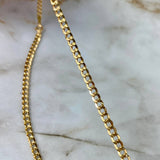Cadena Cubana 7.7gr / 60cm / 4.4mm Oro Amarillo +0
