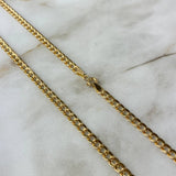 Cadena Cubana 7.7gr / 60cm / 4.4mm Oro Amarillo +0
