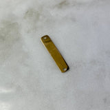 Herraje Placa Rectangular 1.05gr / 3cm / Lisa Oro Amarillo ©
