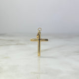 Dije Cruz 1gr / 3.4cm Troquelado Oro Amarillo