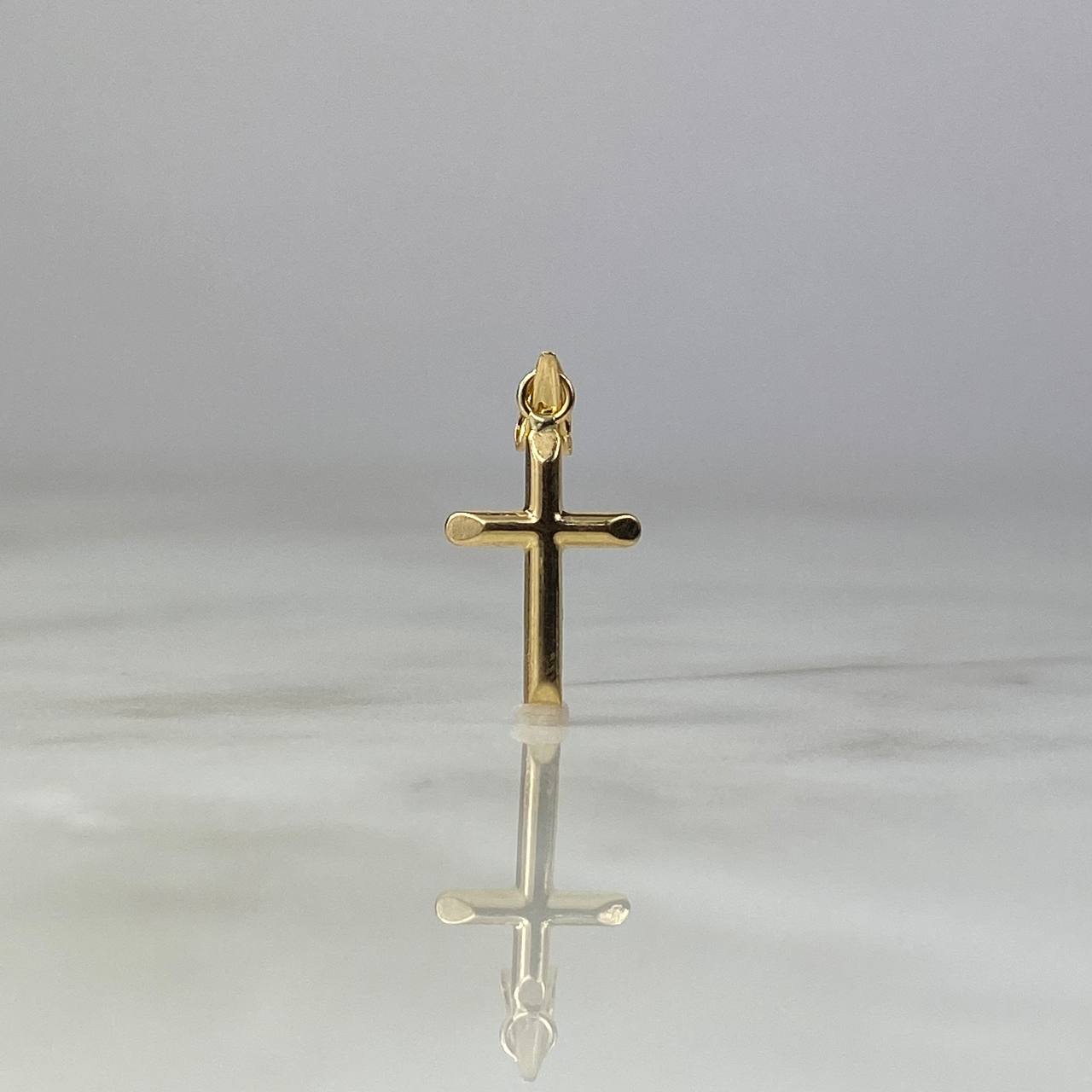 Dije Cruz 0.4gr / 2.1cm Troquelado Oro Amarillo