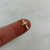 Dije Cruz De Penitencia 0.4gr / 2cm Troquelada Oro Amarillo