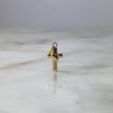 Dije Cruz De Penitencia 0.4gr / 2cm Troquelada Oro Amarillo