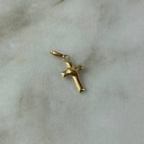 Dije Cruz De Penitencia 0.4gr / 2cm Troquelada Oro Amarillo