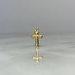 Dije Cruz Bizantina 0.45gr / 1.9cm Troquelado Oro Amarillo