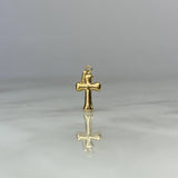 Dije Cruz Bizantina 0.45gr / 1.9cm Troquelado Oro Amarillo