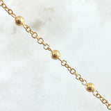 Tobillera Denario Virgen Milagrosa 5gr / 24cm / Oro Amarillo 18K