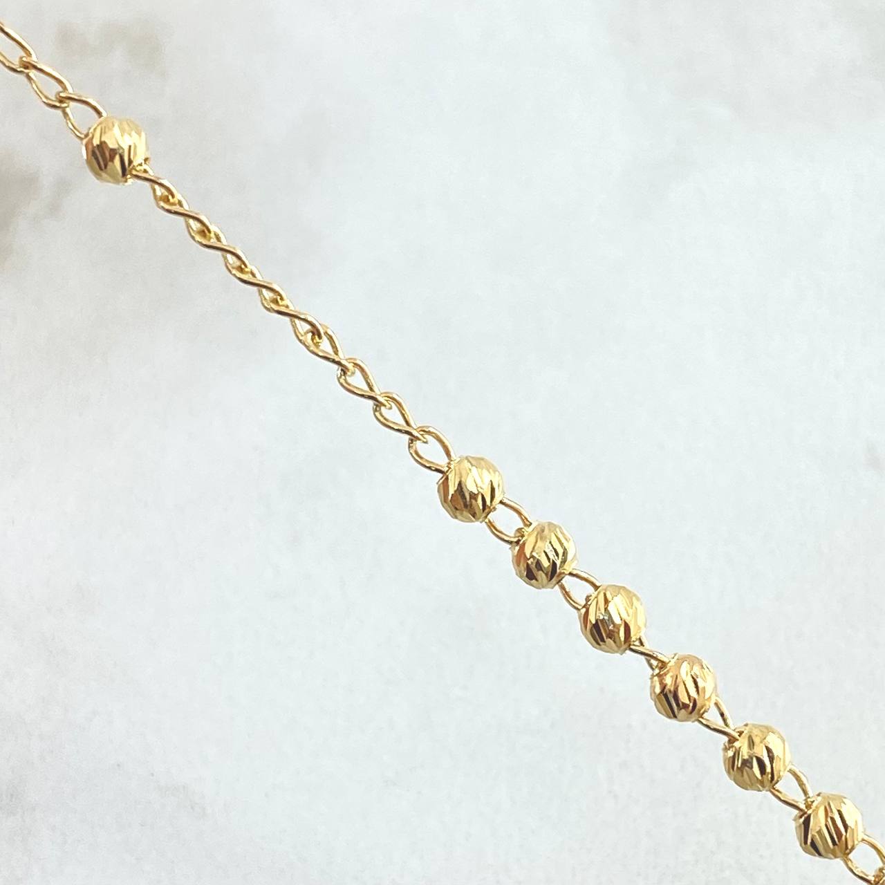Rosario Crúz Virgen Milagrosa 6.75gr / 50cm / Oro Amarillo 18K