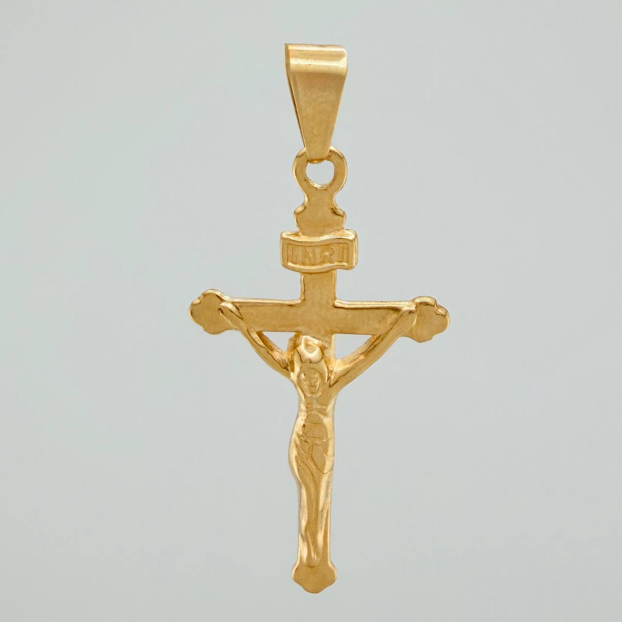 Dije Cruz Cristo 3.45gr / 4.2cm / Oro Amarillo 18K $