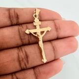 Dije Cruz Cristo 3.45gr / 4.2cm / Oro Amarillo 18K $