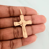 Dije Cruz Cristo 1.85gr / 4.2cm / Oro Rosa 18K $