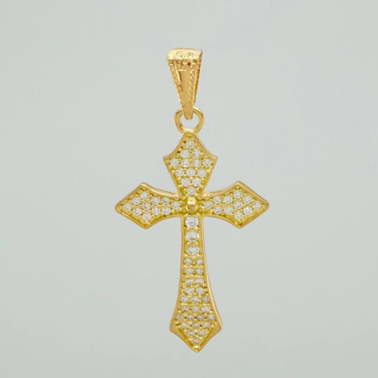 Dije Cruz Gotica 1.9gr / 3.6cm / Oro Amarillo 18K
