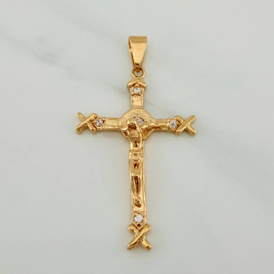 Dije Cruz Cristo X 4.1gr / 4.4cm / Oro Amarillo 18K