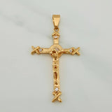 Dije Cruz Cristo X 4.1gr / 4.4cm / Oro Amarillo 18K