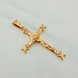 Dije Cruz Cristo X 4.1gr / 4.4cm / Oro Amarillo 18K