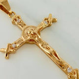 Dije Cruz Cristo X 4.1gr / 4.4cm / Oro Amarillo 18K