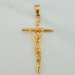 Dije Cruz Cristo 3.4gr / 4.5cm / Oro Amarillo 18K $